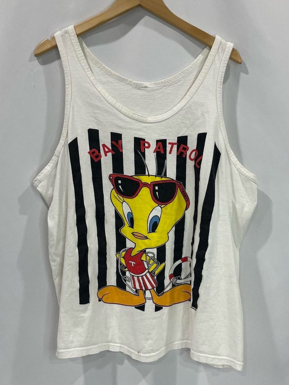 97 Tweety Bird Bay Patrol White Tank Top